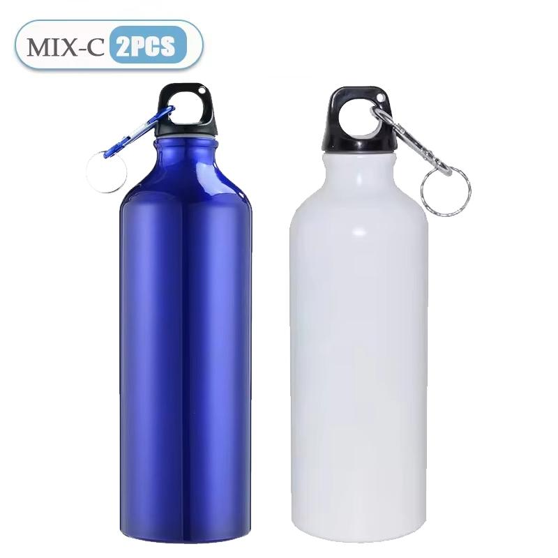 1/2/3PCS Aluminum Outdoor Bike Sports Water Bottle Drinking Kettle Drinking Cup Leakproof Water Jug for Travel Running Camping