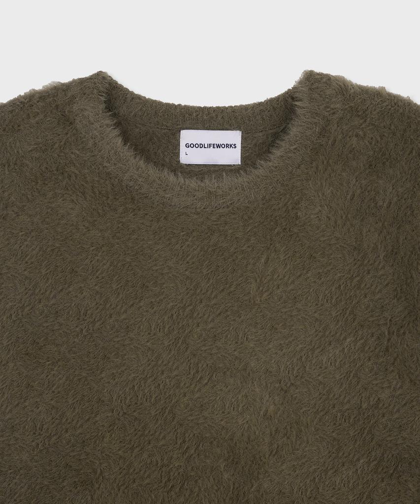 GLW Hairy Crop Knit Khaki