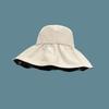 Spring and summer large brim vinyl sun hat UPF + UV protection Velcro adjustable hat circumference sun protection hat