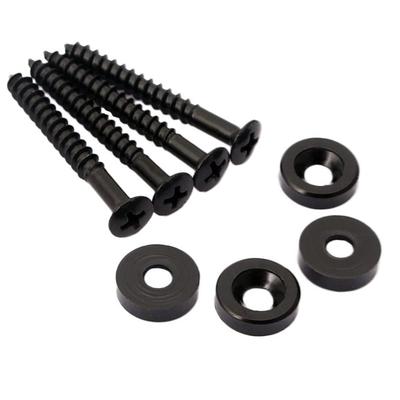 4 PCS Guitar Neck Joint Bushings Set Guitar Neck Mounting Screws Bass Ferrules Bushings with Nuts