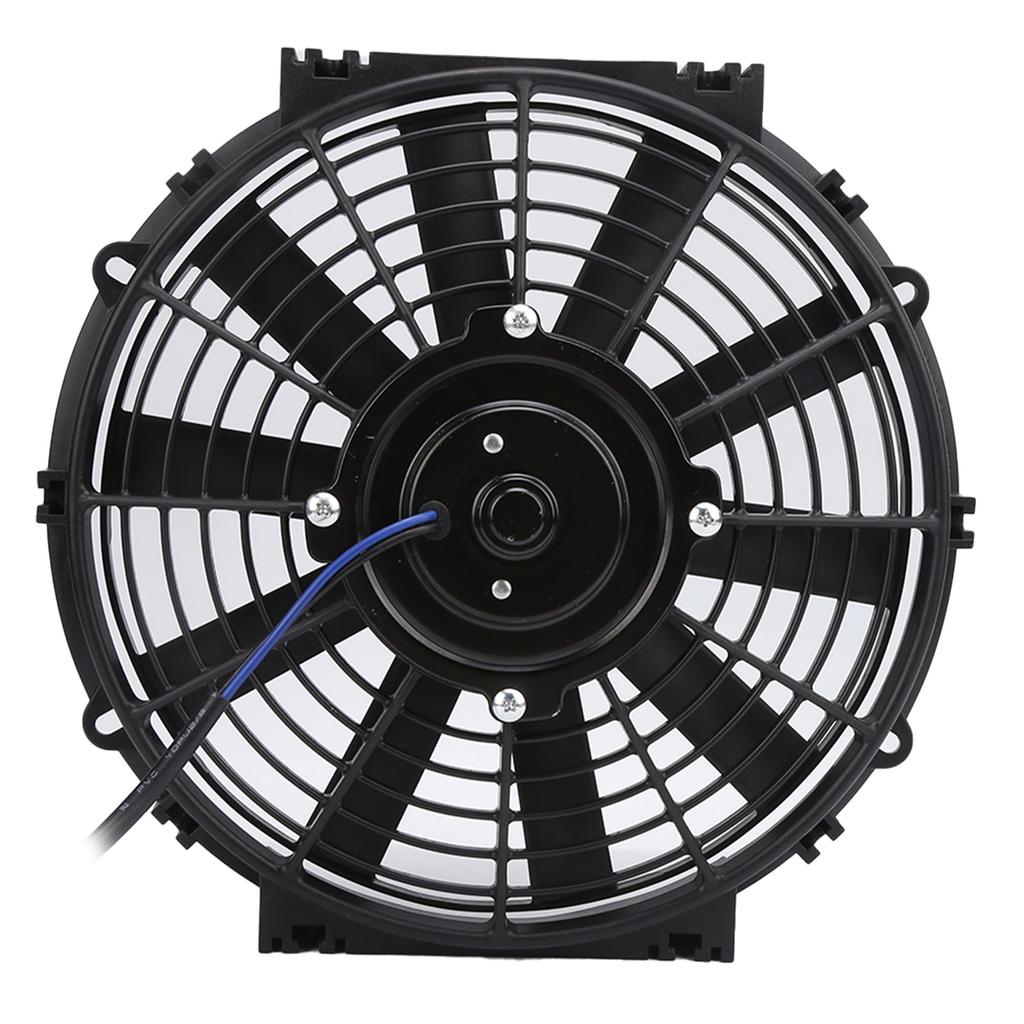 10in Slim Electric Cooling Fan Radiator 24V 80W 2100RPM 10 Straight Blades Universal for Car