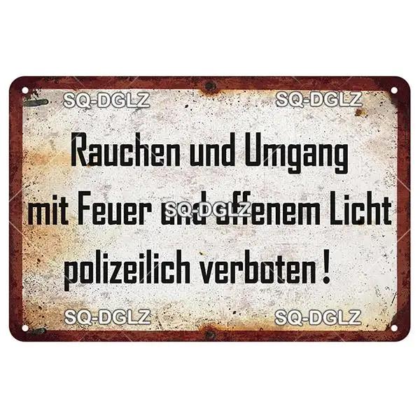 [SQ-DGLZ] Vintage Retro Achtung Berlin Tin Sign Metal Sign Shop Plate Home Bar Wall Sticker Decoration Plaque Poster Decor Gift