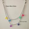 Transparent Acrylic Dice Dice Pendant Pendant Waist Chain Versatile Trouser Chain
