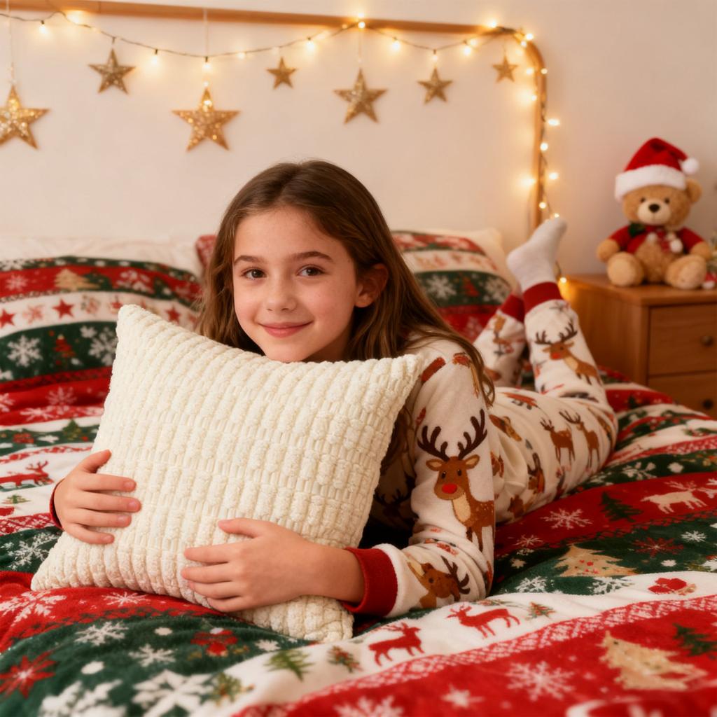 Farbiges böhmisches Kordkissenbezug mit Ohren