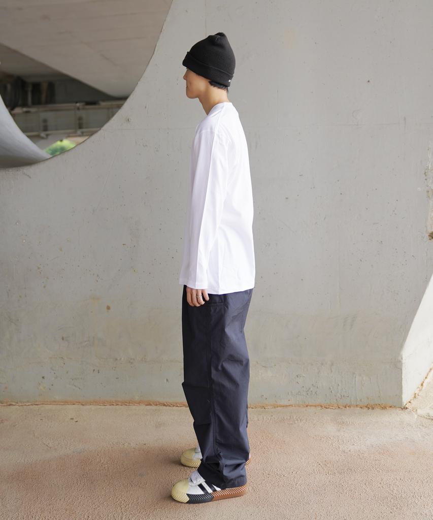 CREAM SODA LAB Solid Basic Long Sleeve White