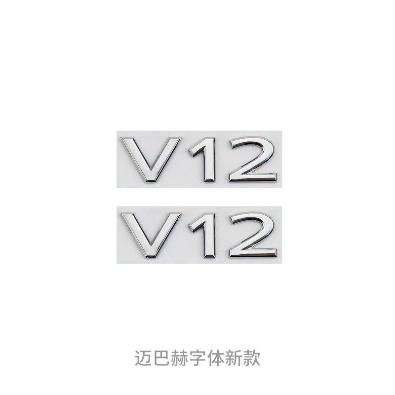 Car Emblem Badge 3D ABS Letter Sticker For Maybach S480 S580 S680 GLS480 GLS600 V12 Auto Trunk Fender Exterior Accessories G8