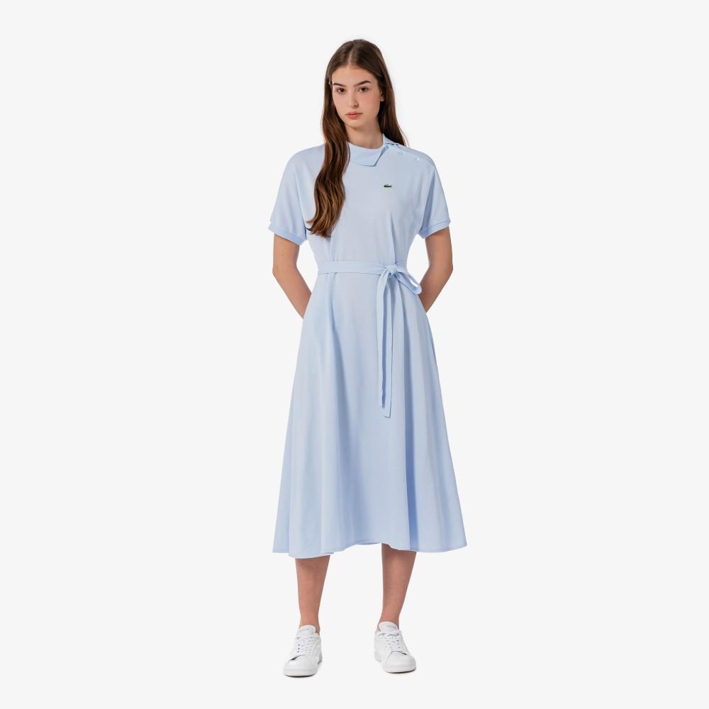 [lacoste] Women's Diagonal Placket Polo Dress EF508E-56GJ2G