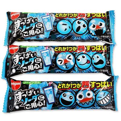 Ming Chu Be Careful with Sour Dagashi Sweets Sweets Gum Prizes Soda! (20 Pieces)
