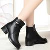 High Quality Women's Boots Fashion Casual Soft Leather Boots Plush Warm Winter Boots for Women Temperament Pointed Leather Boot