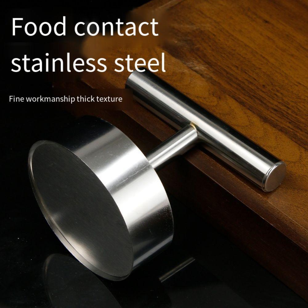 

Non-Stick Burger Patty Maker Round Patties Maker Stainless Steel Hamburger Press Beef