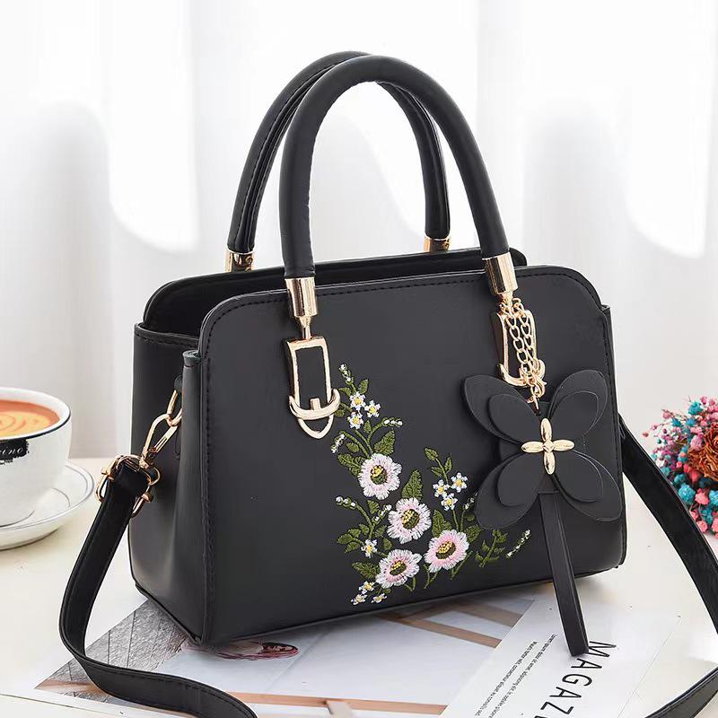 

Chinese Style Floral Women s Shoulder Handbag: Elegant, Fashionable, and Popular 23x12x17x10 чорний