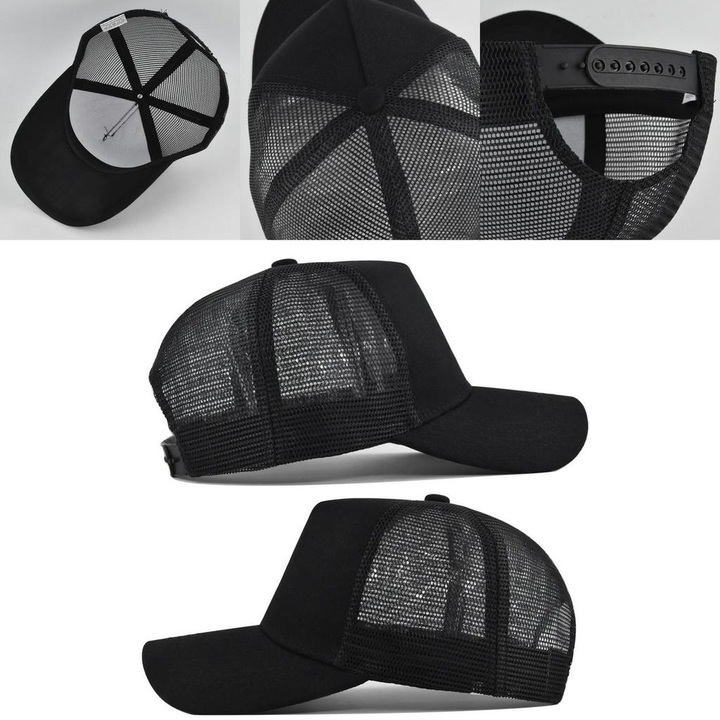 Bass Embroidered Duck Tongue Cap Fishing Embroidered Mesh Baseball Cap Embroidered Curved Brim Cap Summer Sunshade Mesh Cap