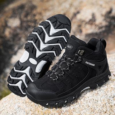 Large Size Fashion Hiking Shoes Men's High-top Hiking Shoes Non-slip and Wear-resistant Travel Shoes Casual Outdoor Men's Shoes