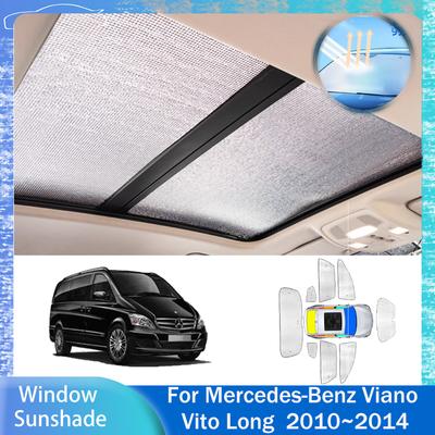 Para Mercedes-Benz Viano Vito Largo 2003~2014 2012 2013 Parasol para Ventana Lateral Parabrisas Protector Parasol Accesorio