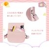HIYQIN Instax FUJIFILM Instax Case Cute Camera Bag with Shoulder Strap and Back Pocket PU Leather Cover Single Color Case, Mini12/11/9/8+/8 (PK)