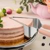 1/2 st Rostfritt Stål Tårtskärare Professionell Pajserverare & Ostskärare Hållbar Tårtdelare för Fest Kök Bakverktyg