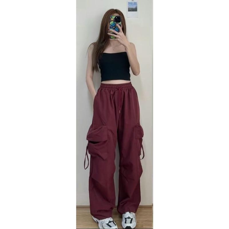 Straight Work Pants for Men's Spring and Summer New Loose American Versatile Dopamine Wide-leg Pants