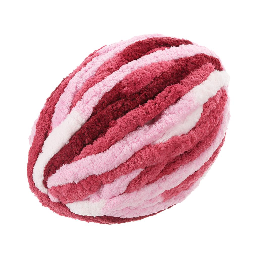 Chunky Yarn Polyester Blanket Yarn Hand-knitted DIY Thick Chenille Yarn for Crocheting Blankets Bags Hats 27m X 2cm Mixed Color