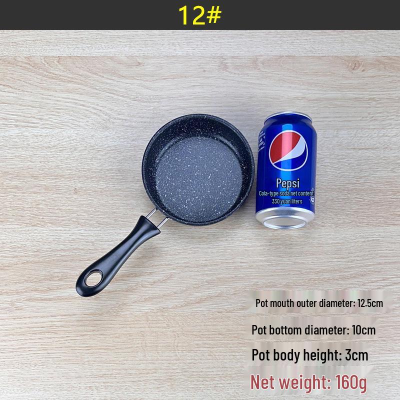 Maifan Stone Non-Stick Mini Wok for Stir-Fry, Steak, Vegetables, Pancakes, and Dumplings; Induction Compatible.