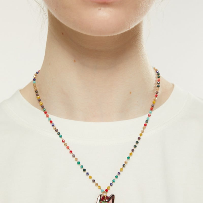 

Iannmore Crystal Chain-Friends Necklace Green_FREE