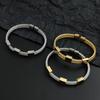 Creative Double-layer Steel Wire Square Gold-plated Stainless Steel Women's Bracelet Waterproof and Rust-free Couple Bracelet