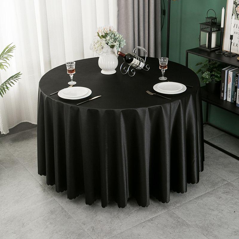 

Однотонная атласная круглая скатерть для банкета в отеле или на свадьбе Black(42) Square cloth 120*160cm