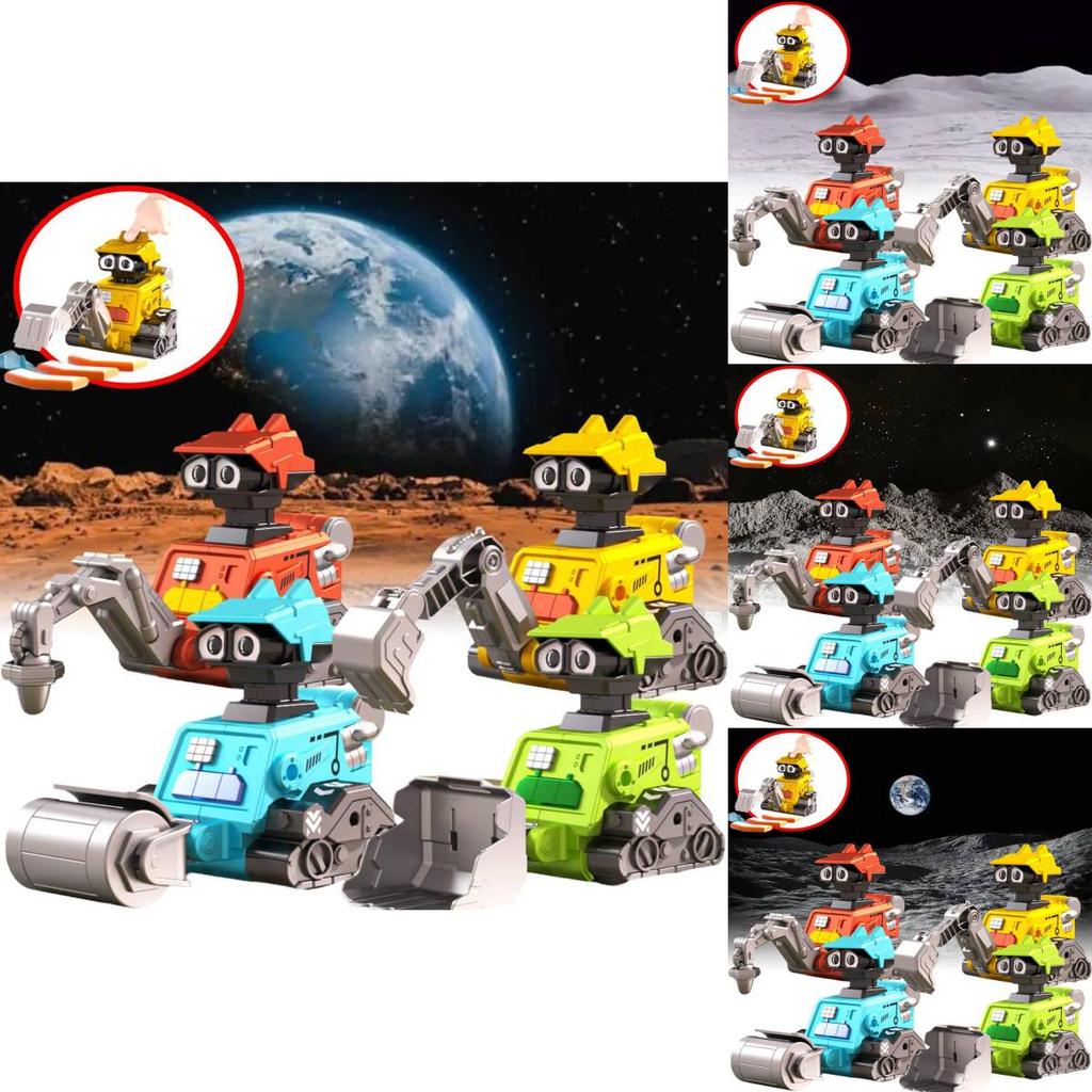 Colorful Inertial Space Exploration Engineering Car Toy For Kids Educational Playtime Fun