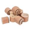 9PCS Animal Pattern Stamps Sandal Wood Multifunctional Decorative Animals Print Stamps for Scrapbook