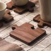 Black Walnut Tea Ceremony Coaster - Japanese Style Wood Insulation Mat and Tray
