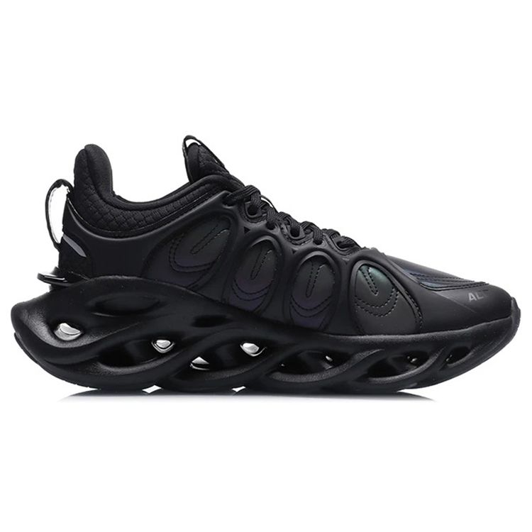 Li Ning Arc Ace Shock Absorbing Breathable Lightweight Rebound Low Top Running Shoes Women Running Shoes Black ARHP226-12