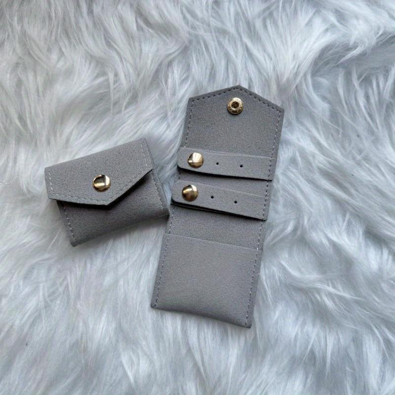 Mini Jewelry Bag Travel Portable Earring Ring Storage Pouch Necklace Pendant Organization Velvet Foldable Jewelry Bag New