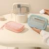 Large Capacity Mesh Cosmetic Travel Bag Dust Resistant Ventilation Portable Toiletry Organizer For Gym And Daily Use