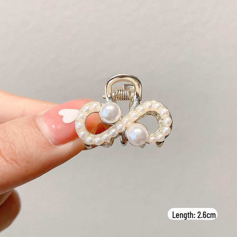 Women's Half-Tied Pearl Hairpin - 2024 New Side Clip for Back of Head