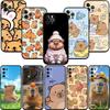 CJ24 Cartoon  Capybara Cute Phone Case for Samsung Galaxy S20 S21 S22 Ultra FE + Plus A21S A22 A24 A25 A26 A30 A30S A31