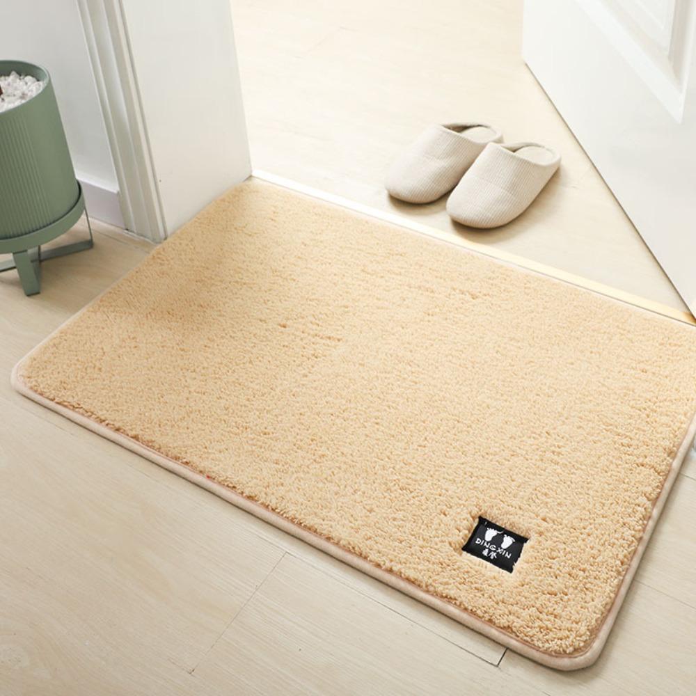 

Non Skid Bathroom Floor Mat Soft Anti Slip Door Mat Absorbent Plush Foot Mat Bathroom Floor хаки