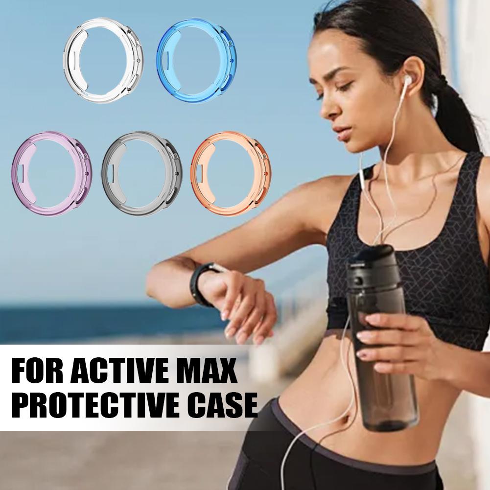 Protective Tpu Case For Garmin Active Max Smart Watch Shockproof Anti-Scratch Bumper Cover For Garmin Active Max