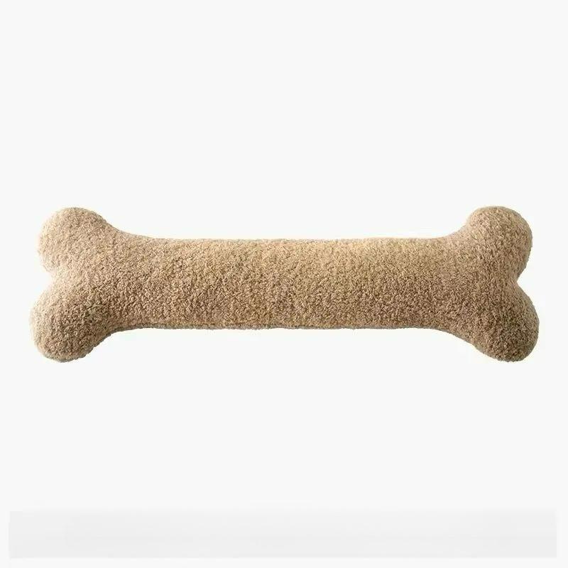 

Big Bone Long Pillow Living Room Sofa Pillow with Legs To Sleep Removable and Washable Cushion Plush Toy 68*32cm абрикосовый