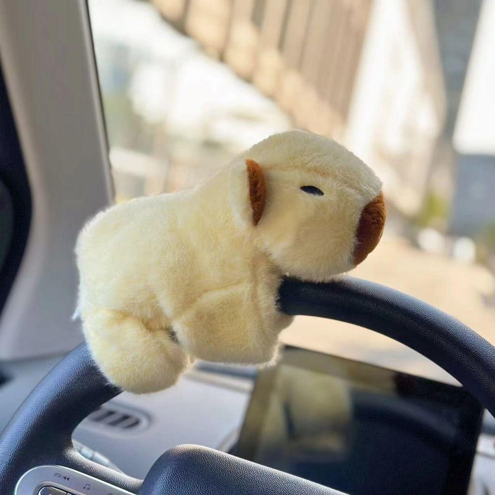 Simulation Plush Doll Slap Bracelet Pink Capybara Capybara Plush Wrist Band  Birthday Gift