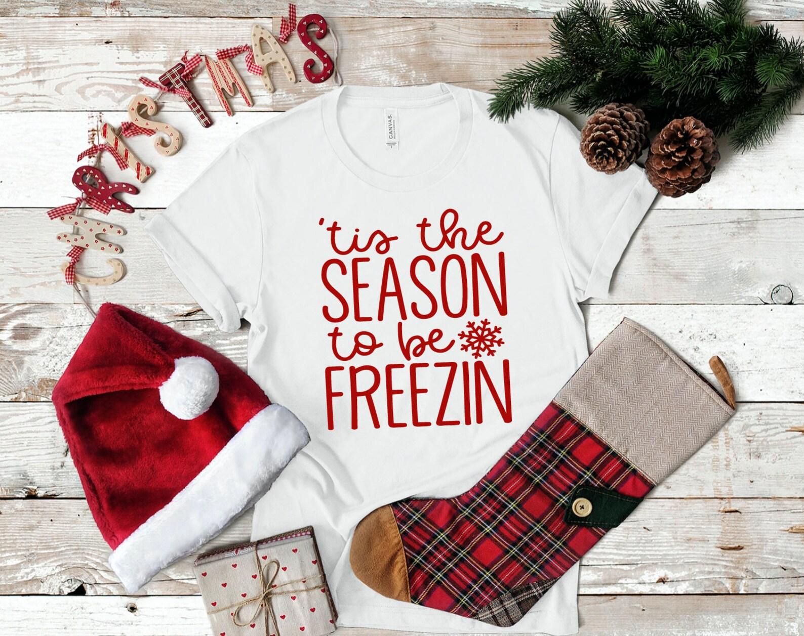 Tis The Season To Be Freezin Graphic Tee 3XL