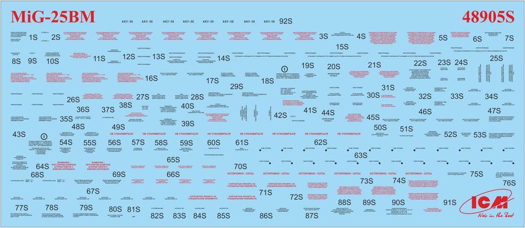 ICM 1/48 scale Soviet MiG-25 BM plastic model kit 48905