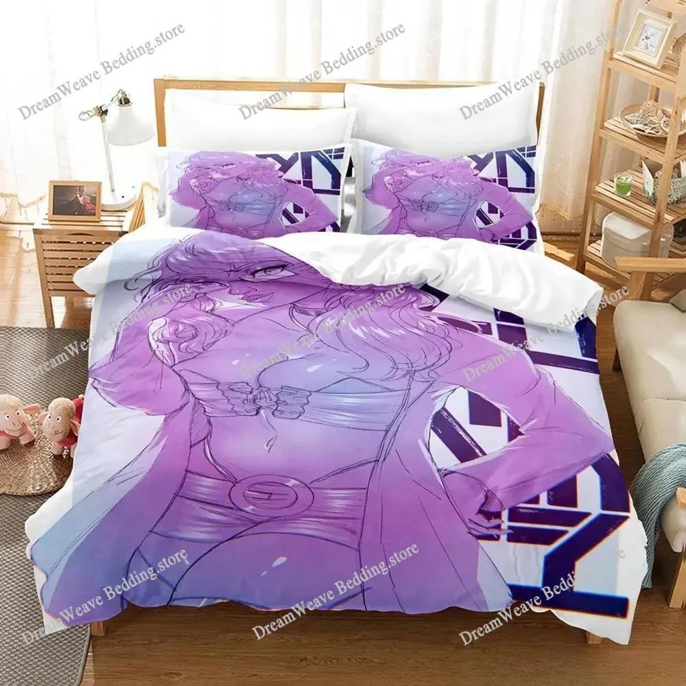 3D Printed Anime Akudama Drive Bedding Set Boys Girls Twin Queen Size Duvet Cover Pillowcase Bed Kids Adult Home Textileextile