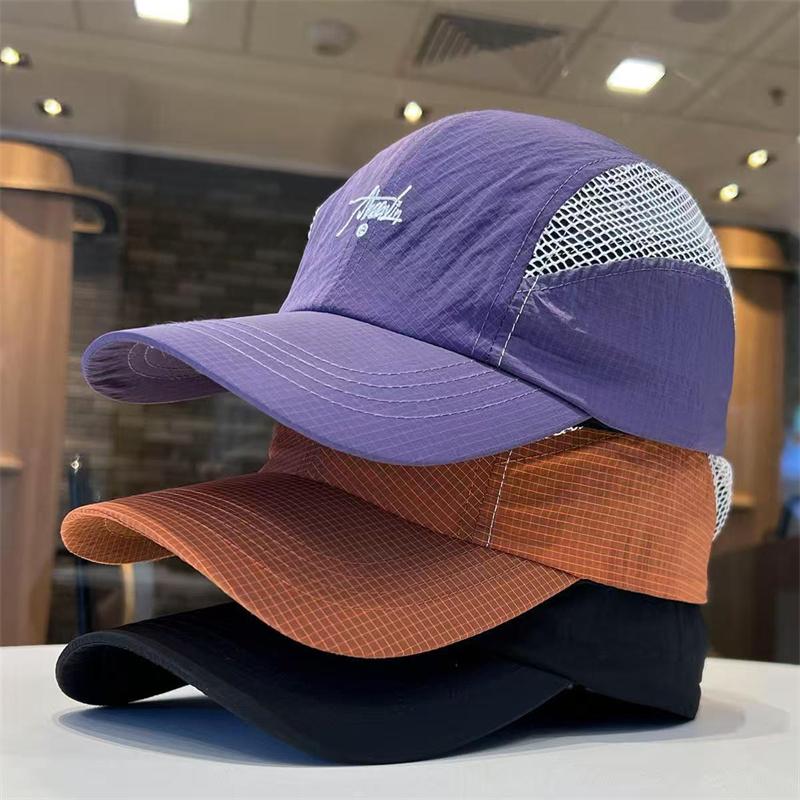 Spring Summer Adjustable Quick Dry Braethable Hat Outdoor Sport Sun Protection Baseball Cap Unisex Mesh Cap Foldable Cycling Hat