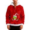 Men's  Plush  Half  Zipper  Hooded Hood  Hoodie