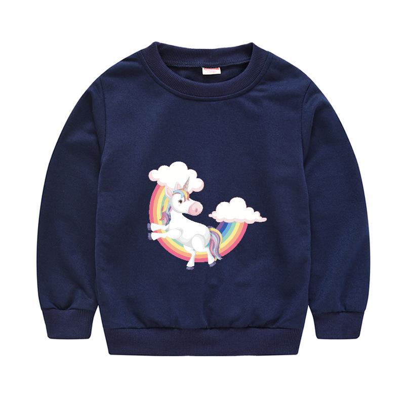 Children's Children's New Year Red Pullover Sweater Baby Cute Cartoon Avatar Round Neck Bottoming Shirt Tops