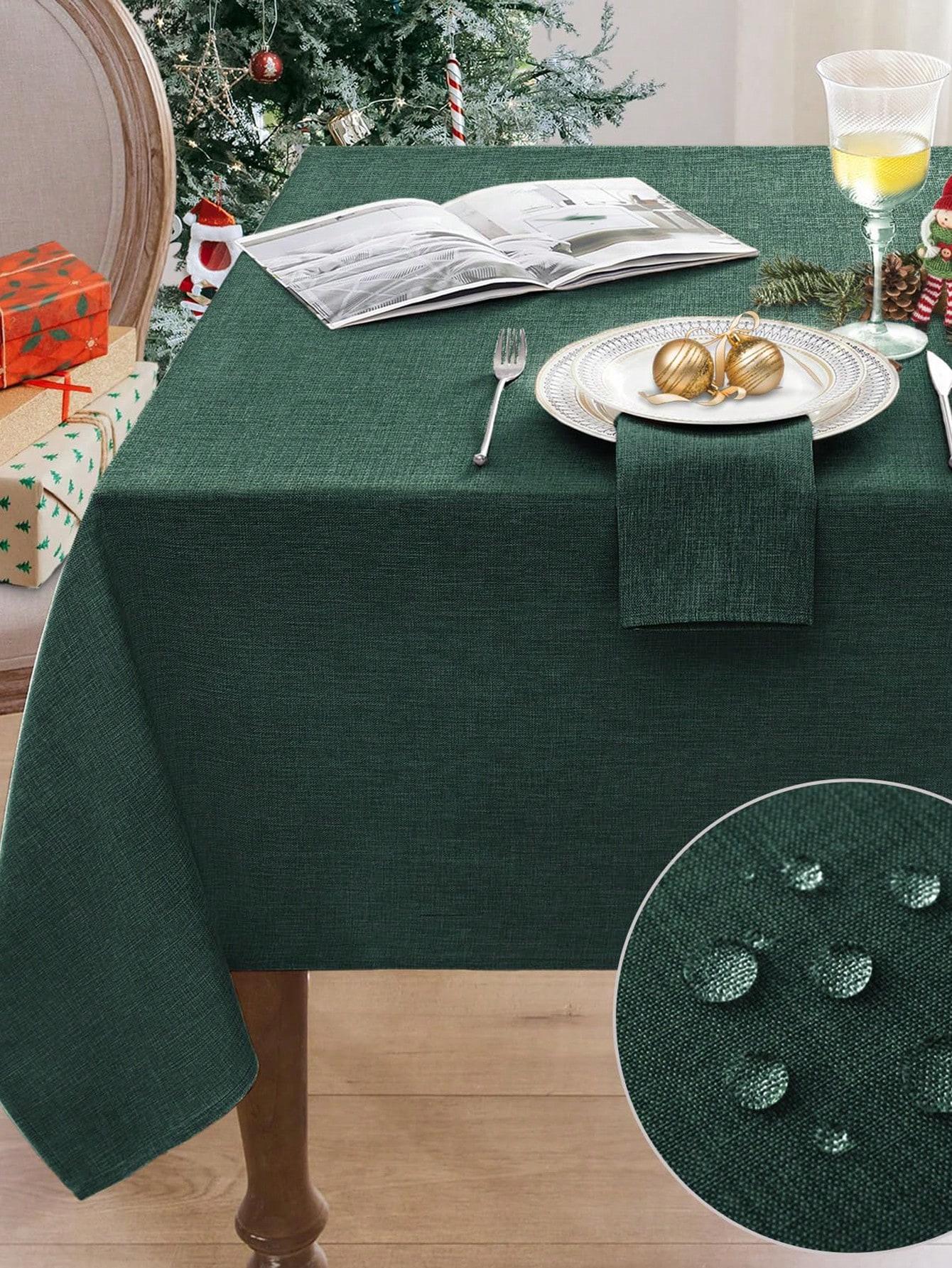 Waterproof, oil-proof, stain-resistant, and wrinkle-resistant linen cotton tablecloth, suitable for weddings, daily use, dining 60*60cm