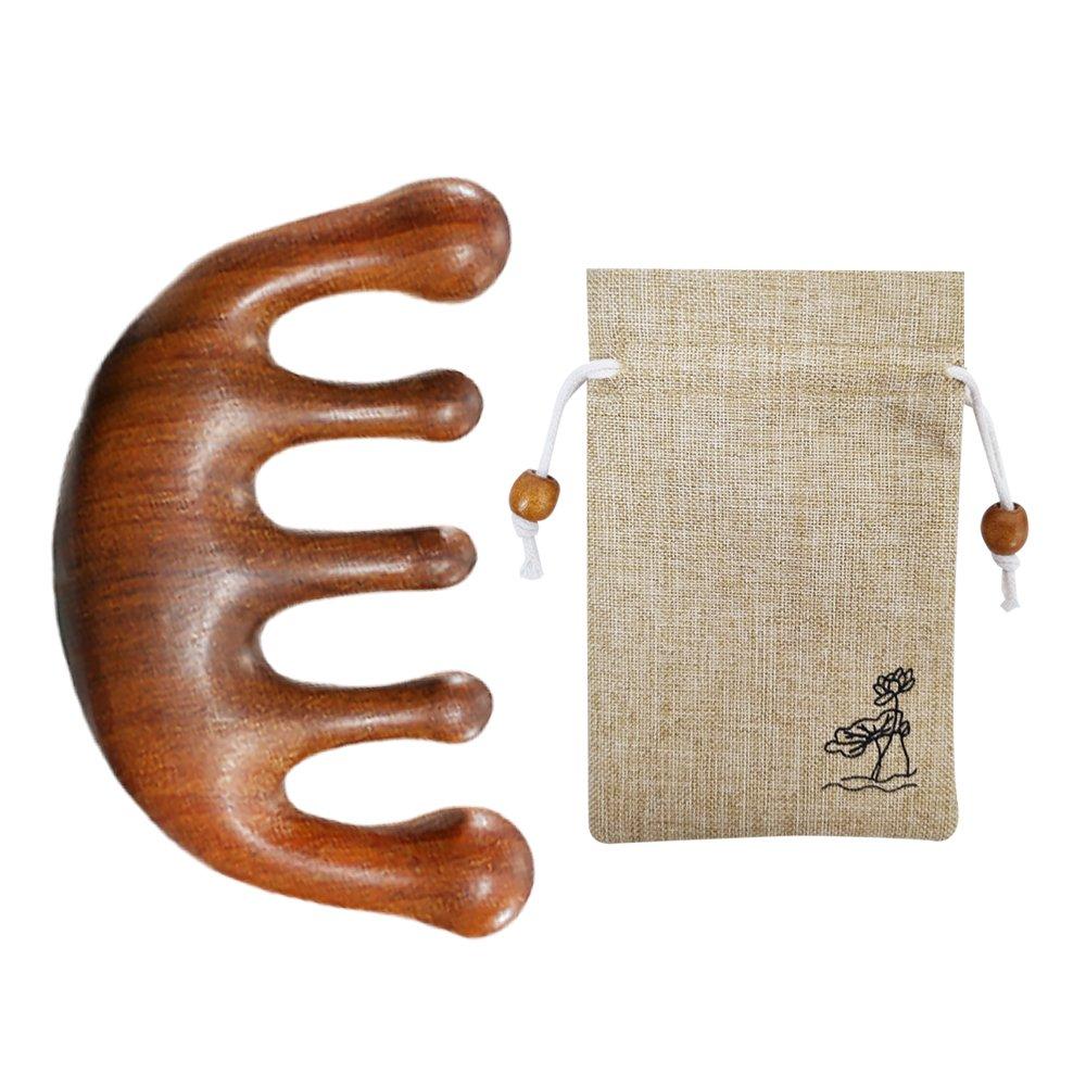 Wooden restoration bracket acupressure device trapezius muscle massage lymphatic circulation massage type B