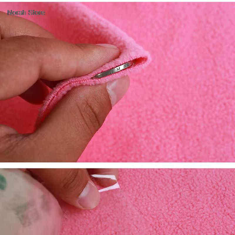 Polarfleece Tykt Stoff Kort Plysj Korallfleece Dukkestoff DIY Håndlaget Søm Høst Vinter Kåpe Klær Sjal Fôrstoff