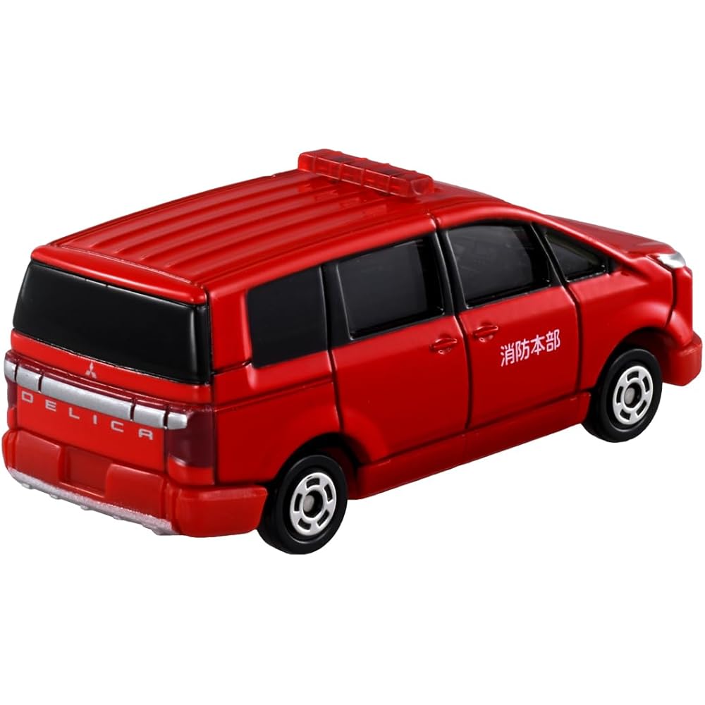 Takara Tomy Tomica No.50 Mitsubishi Delica D:5 Fire Command Vehicle Toy Miniature for Ages 3 and Up