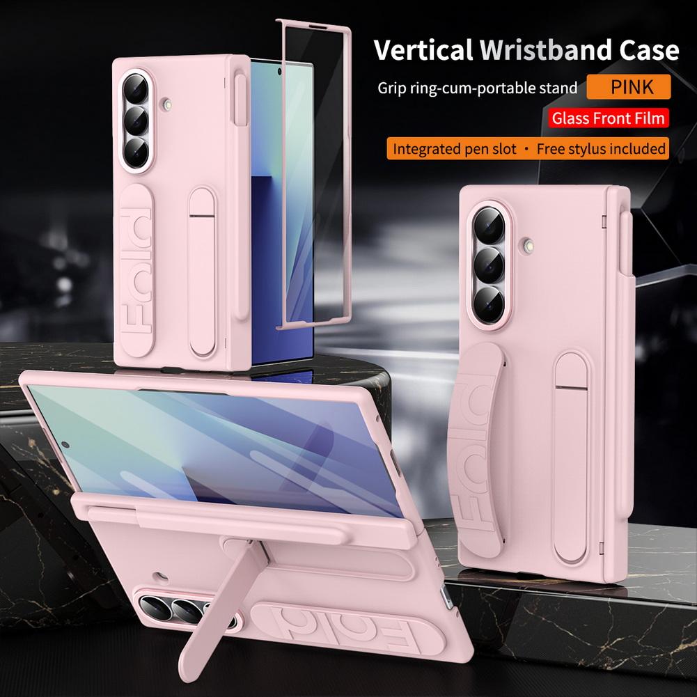 Multifunctional Kicktand Wrist Strap Folding Case For Samsung Z Fold 7 Fold SE Special Edition Galaxy Z Fold 6 5 4 Cover