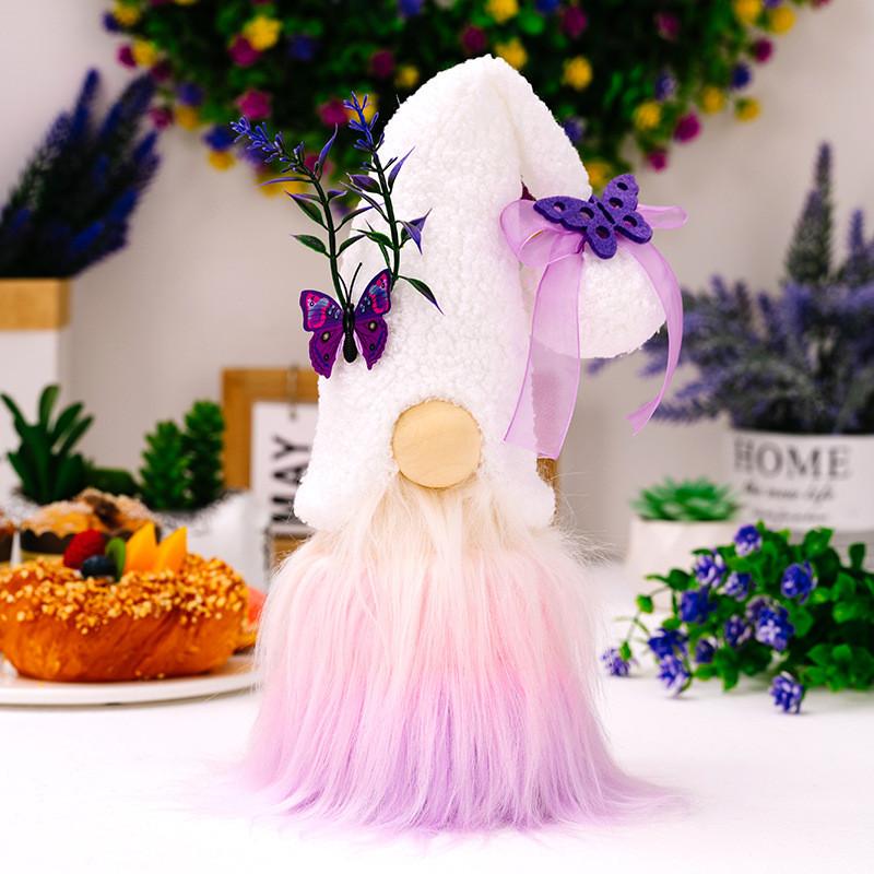 Butterfly Elegant Lavender Plush Doll For Mothers Day Unique Decorative Accent Piece